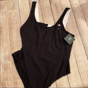 {Champion} Black Bodysuit NWT